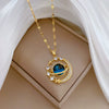 Wholesale Jewelry Titanium Steel And Copper Geometric Star Planet Pendant Necklace For Women