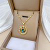 Wholesale Jewelry Titanium Steel And Copper Star Moon Geometric Luxury Elegant Gorgeous Necklace For Women