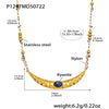 Wholesale Jewelry 316L Stainless Steel Animal Zodiac Geometric Style Electroplated Pendant Necklace