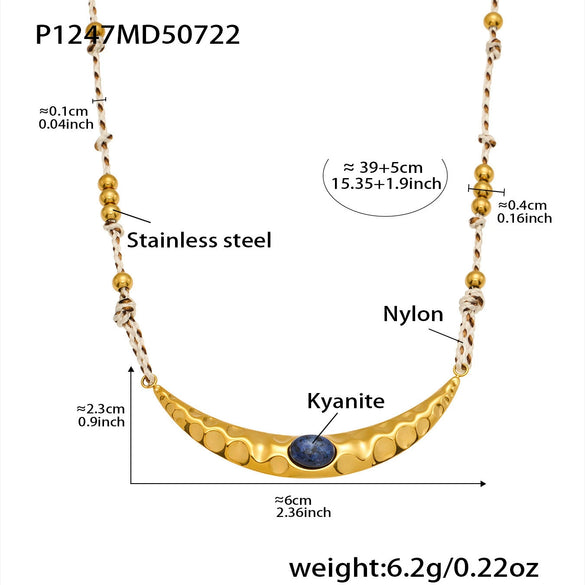Wholesale Jewelry 316L Stainless Steel Animal Zodiac Geometric Style Electroplated Pendant Necklace