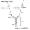 Wholesale Jewelry 316L Stainless Steel Animal Zodiac Geometric Style Electroplated Pendant Necklace