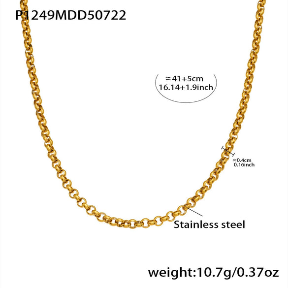 Wholesale Jewelry 316L Stainless Steel Animal Zodiac Geometric Style Electroplated Pendant Necklace