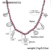 Wholesale Jewelry 316L Stainless Steel Animal Zodiac Geometric Style Electroplated Pendant Necklace