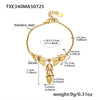 Wholesale Jewelry 316L Stainless Steel Animal Zodiac Geometric Style Electroplated Pendant Necklace