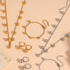 Wholesale Jewelry Titanium Steel Ball Pendant With Plants Flowers Pattern For Women