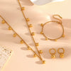 Wholesale Jewelry Titanium Steel Ball Pendant With Plants Flowers Pattern For Women