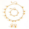 Wholesale Jewelry Titanium Steel Ball Pendant With Plants Flowers Pattern For Women