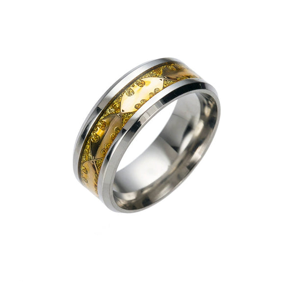 Wholesale Jewelry Titanium Steel Bat Ring Unisex With Animal Pattern Electroplated