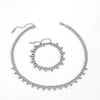 Wholesale Jewelry Titanium Steel Box Chain Multiple Ball Pendant With Plants Flowers Pattern For Women