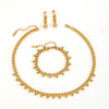 Wholesale Jewelry Titanium Steel Box Chain Multiple Ball Pendant With Plants Flowers Pattern For Women