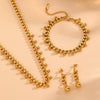 Wholesale Jewelry Titanium Steel Box Chain Multiple Ball Pendant With Plants Flowers Pattern For Women