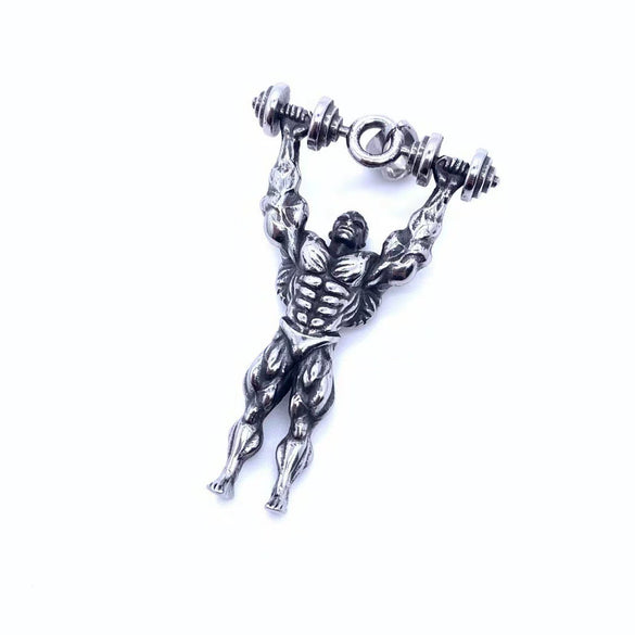 Wholesale Jewelry Titanium Steel Cartoon Characters Polished Pendant Necklace With Pearl Chain For Unisex