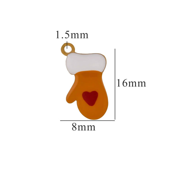 Wholesale Jewelry Titanium Steel Christmas Cartoon Pendant With Snowflake And Fivepointed Star Electroplated Diy Handmade Styling With Letters Numbers Text
