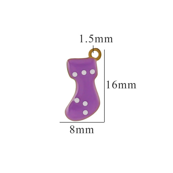 Wholesale Jewelry Titanium Steel Christmas Cartoon Pendant With Snowflake And Fivepointed Star Electroplated Diy Handmade Styling With Letters Numbers Text