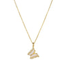 Wholesale Jewelry Titanium Steel Copper Animal Butterfly Diamond Necklace