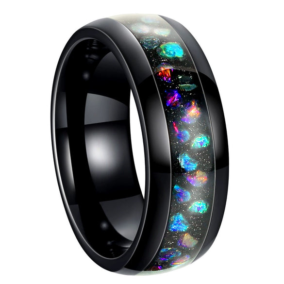 Wholesale Jewelry Titanium Steel Couple Ring Electroplated With Letters Numbers Text Pattern