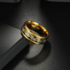 Wholesale Jewelry Titanium Steel Couple Ring With Animal Zodiac Pattern Electroplated