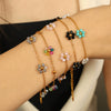 Wholesale Jewelry 316L Stainless Steel Crystal Flower Handmade Chain Necklace For Women