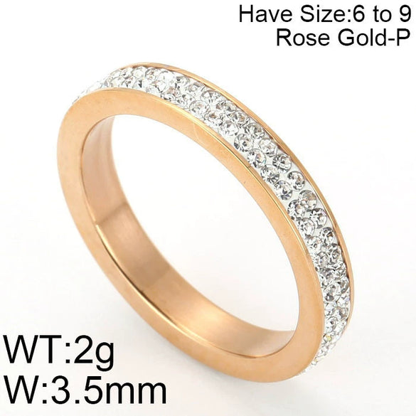 Wholesale Jewelry Titanium Steel Cut Out Roman Numeral Women's Ring Electroplated
