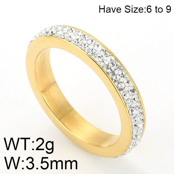 Wholesale Jewelry Titanium Steel Cut Out Roman Numeral Women's Ring Electroplated