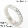 Wholesale Jewelry Titanium Steel Cut Out Roman Numeral Women's Ring Electroplated