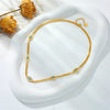 Wholesale Jewelry Titanium Steel Demon Eye Pendant Necklace Gold Plated