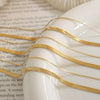 Wholesale Jewelry Titanium Steel Doublelayer Blade Chain Geometric Style 18K Gold Plated Necklace For Women