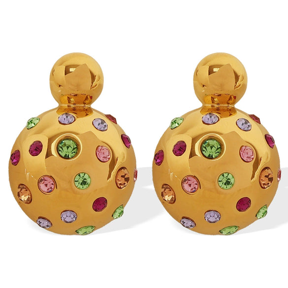 Wholesale Jewelry 316L Stainless Steel Electroplated Gold U Shape Fashion Ol Style Earrings For Women