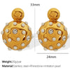 Wholesale Jewelry 316L Stainless Steel Electroplated Gold U Shape Fashion Ol Style Earrings For Women