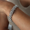 Wholesale Jewelry Titanium Steel Exaggerated Geometric Style Electroplating Bracelet Necklace