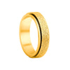 Wholesale Jewelry Titanium Steel Frosted Rotary Ring With Letters Numbers Text Pattern For Unisex