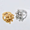 Wholesale Jewelry Titanium Steel Geometric Ball Grape Bunch Style Electroplated Ring Bracelet For Female