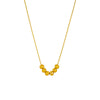 Wholesale Jewelry Titanium Steel Geometric Beaded Chain Necklace With Electroplating