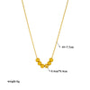 Wholesale Jewelry Titanium Steel Geometric Beaded Chain Necklace With Electroplating