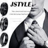 Wholesale Jewelry Titanium Steel Geometric Black Threepiece Set Rotating Decompression Ring Electroplated