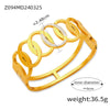 Wholesale Jewelry 316L Stainless Steel Geometric Bracelet Gold Plated