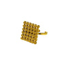 Wholesale Jewelry Titanium Steel Geometric Design 18K Gold Vacuum Plated Opening Ring For Women Light Luxury Style