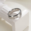 Wholesale Jewelry Titanium Steel Geometric Distressed Unisex Ring