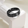 Wholesale Jewelry Titanium Steel Geometric Distressed Unisex Ring