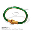 Wholesale Jewelry 316L Stainless Steel Geometric Fourcorner Buckle Electroplated Doublesided Suction Iron Buckle Bracelet For Women