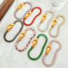Wholesale Jewelry 316L Stainless Steel Geometric Fourcorner Buckle Electroplated Doublesided Suction Iron Buckle Bracelet For Women
