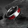 Wholesale Jewelry Titanium Steel Geometric Half Ring Dripping Oil Inlaid