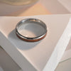 Wholesale Jewelry Titanium Steel Geometric Hawaiian Acacia Wood Inlaid Ring Couple Jewelry