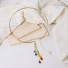 Wholesale Jewelry Titanium Steel Geometric Irregular Pearl Collar Necklace For Women Minimalist Style