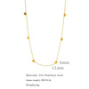 Wholesale Jewelry Titanium Steel Geometric Love Pendant Clavicle Chain Electroplated