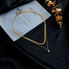 Wholesale Jewelry Titanium Steel Geometric Multilayer Chain Clavicle Necklace Electroplated For Women