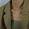 Wholesale Jewelry 316L Stainless Steel Geometric Pattern Electroplating Splicing Style Necklace Bracelet Earrings Suit