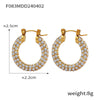 Wholesale Jewelry Titanium Steel Geometric Pattern Tassel Design Electroplated Fourpiece Set Necklace Bracelet Earrings Ring