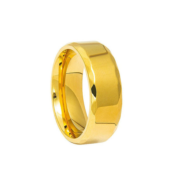 Wholesale Jewelry Titanium Steel Geometric Sculpted Men's Ring