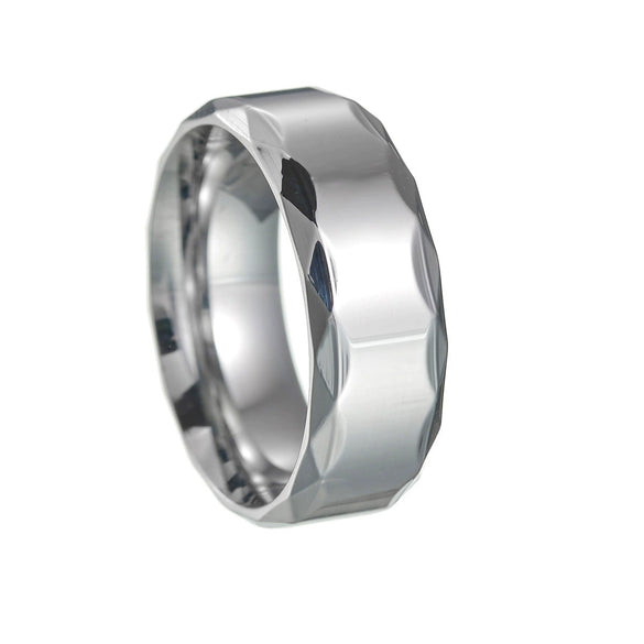 Wholesale Jewelry Titanium Steel Geometric Sculpted Men's Ring